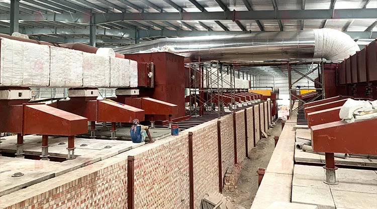 Forno a galleria per la cottura di mattoni e ceramiche e piastrelle con controllo automatico della temperatura e elevata efficienza termica 5