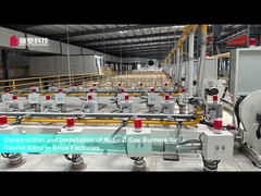 Bruciatori a gas naturale per forni a galleria nelle fabbriche di mattoni