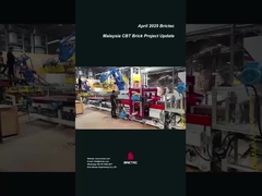 Macchina per mattoni di argilla in linea di produzione e processo di costruzione in Malesia Progetto CBT