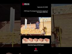 All'interno del progetto KTB di Brictec 1200 tonnellate al giorno di fabbrica di mattoni in costruzione