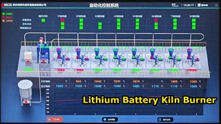 Bruciatore dedicato per forno a tunnel per progetto di calcinazione di batterie al litio consegnato con successo